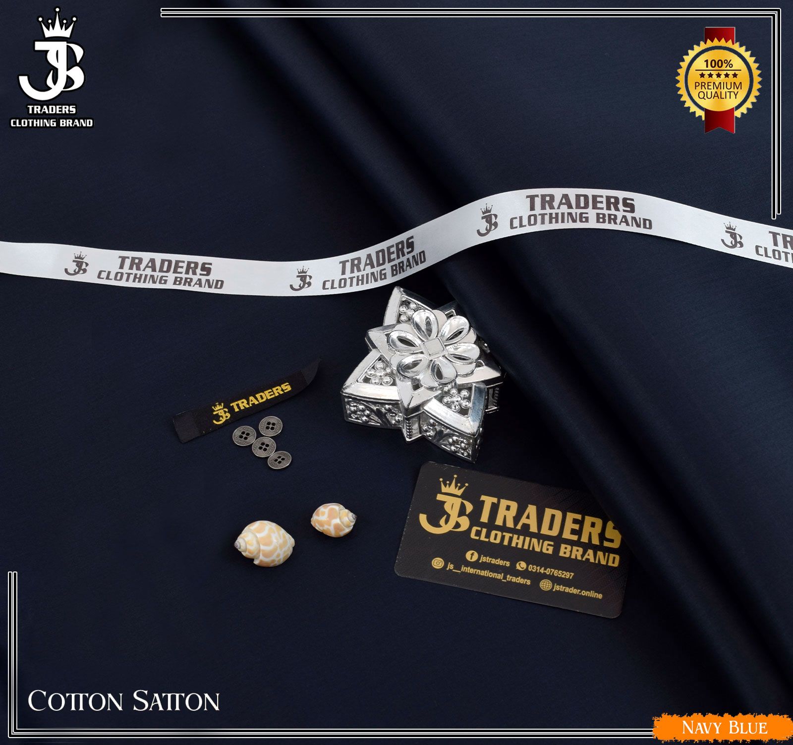 LUXE COTTON NAVY BLUE